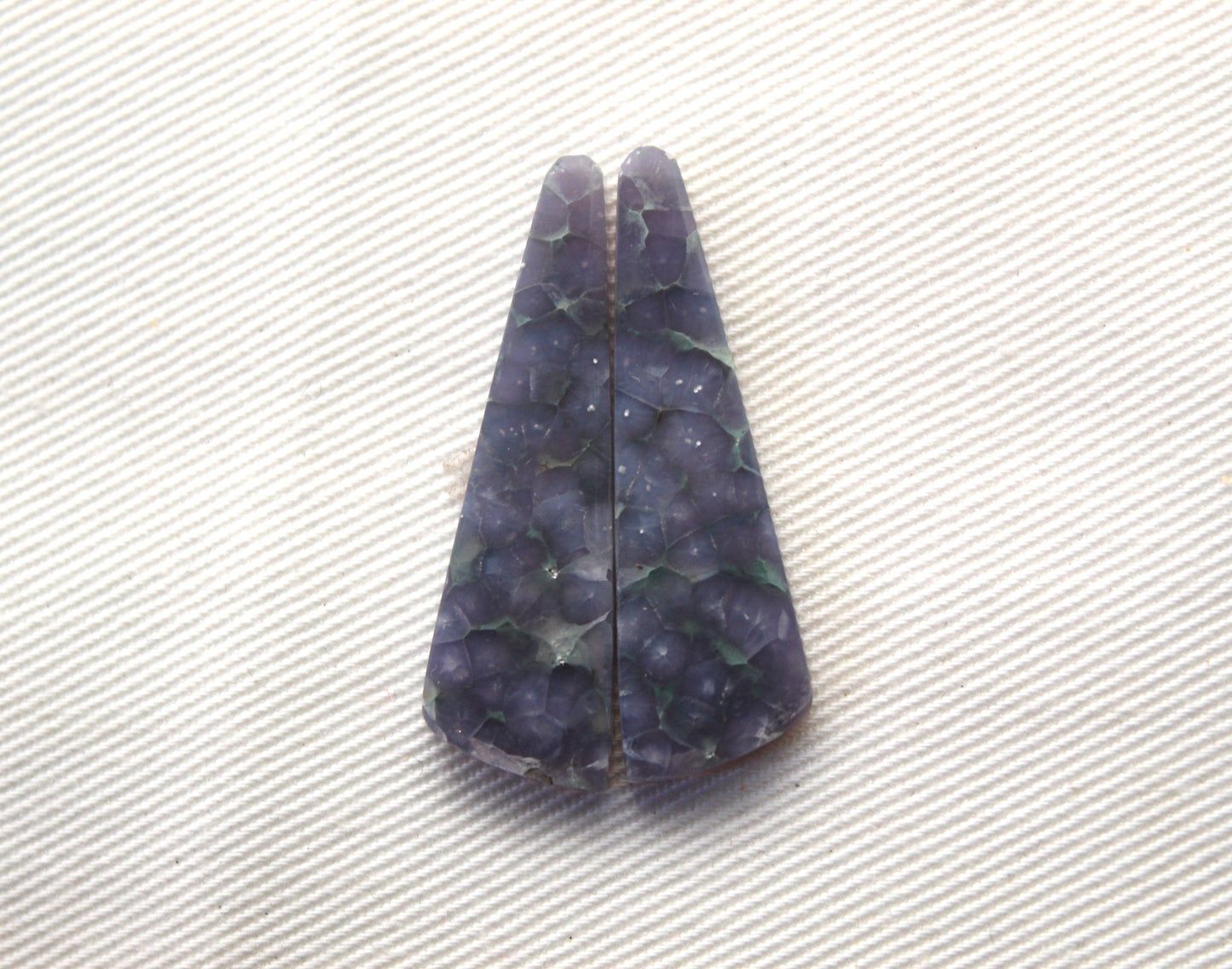 Pair Purple Grape Agate Cabochons gemstones natural