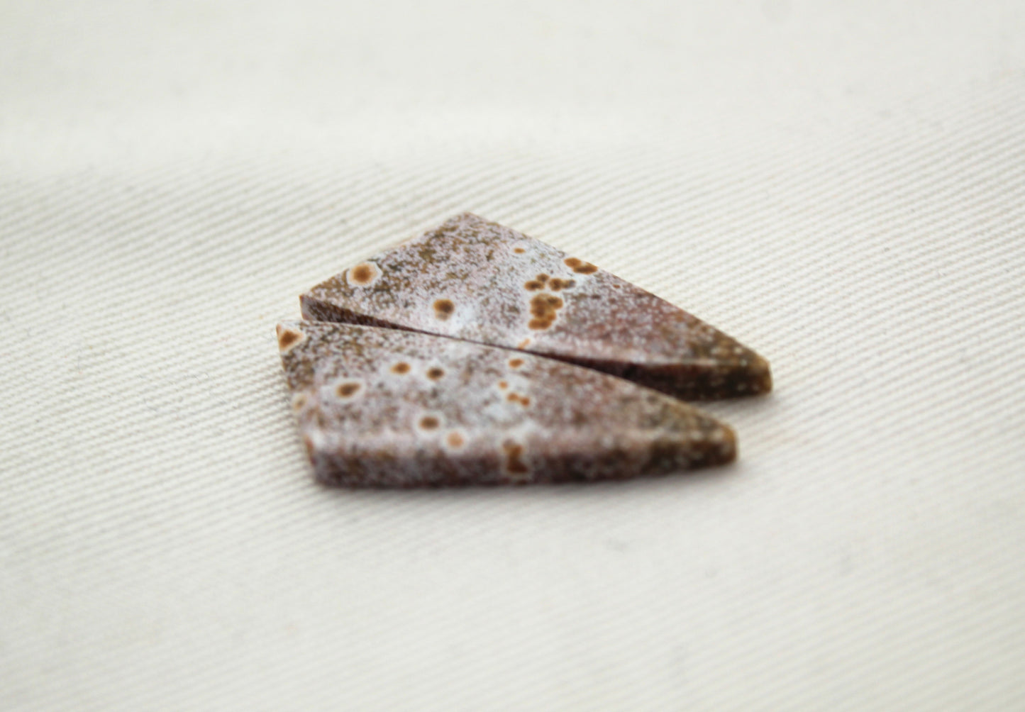 Small River Jasper Cabochon Pair Gemstone