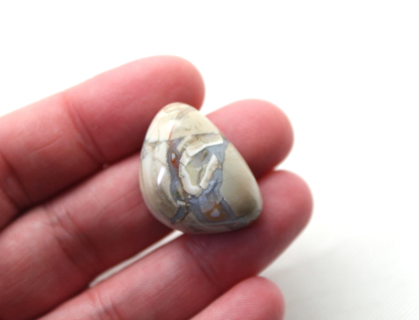 Natural Agate Cabochon Gemstone beige freeform