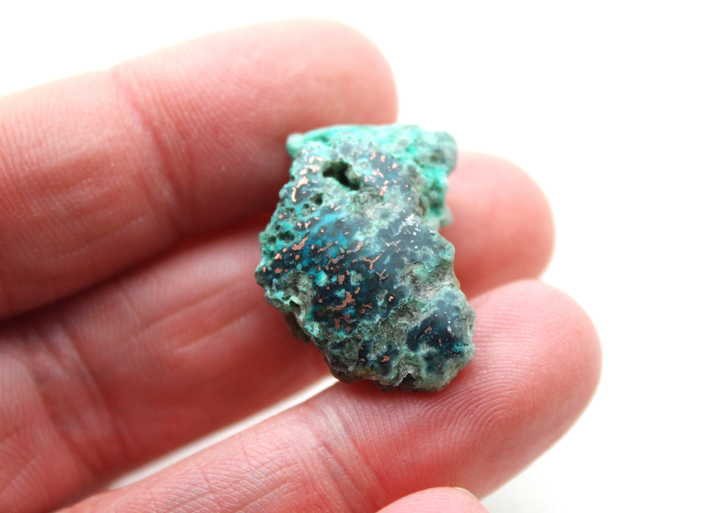 One small chunck Chrysocolla with Native Copper Indonesia