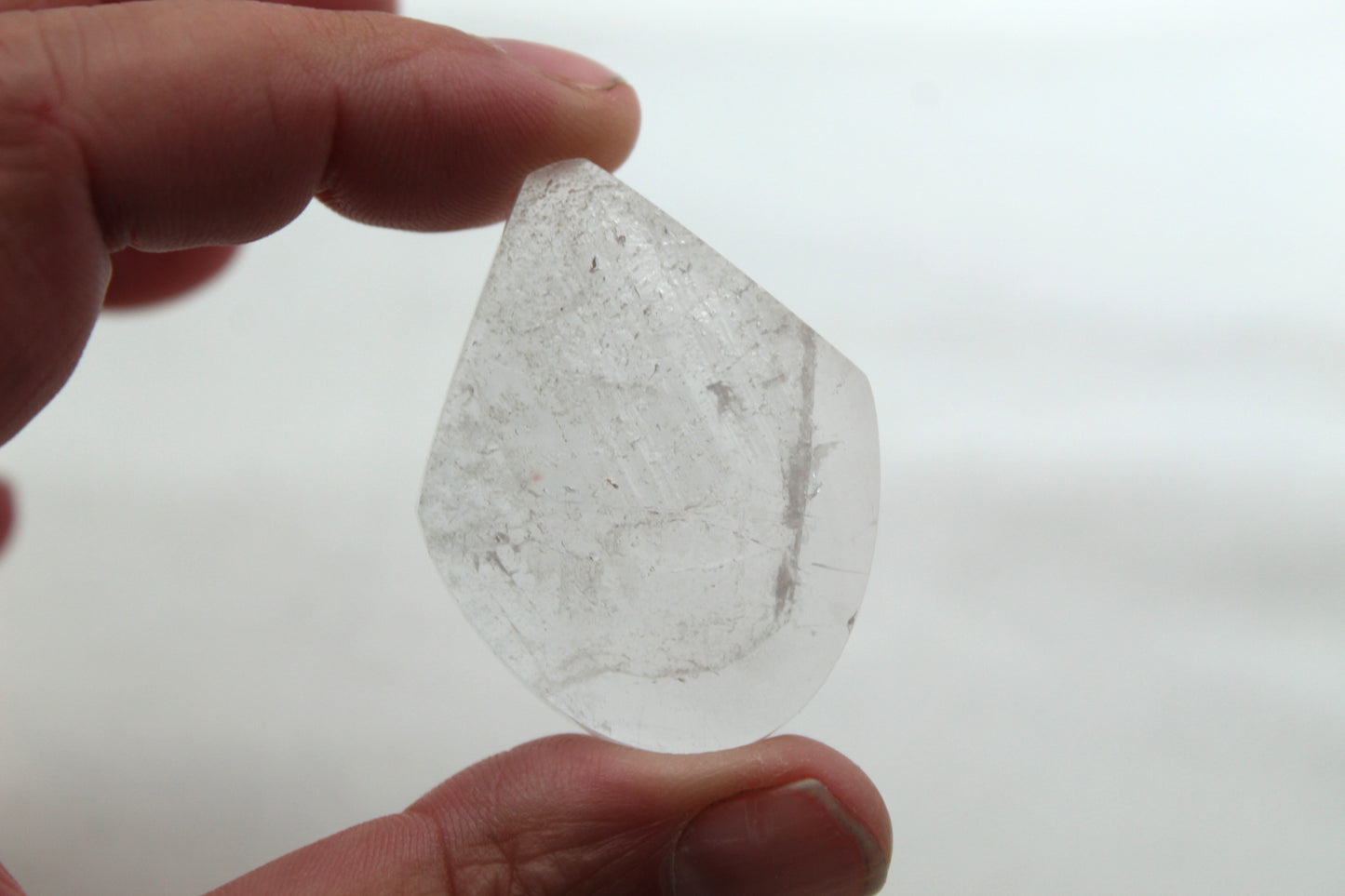 Large Phantom Quartz freeform Cabochon Gemstone