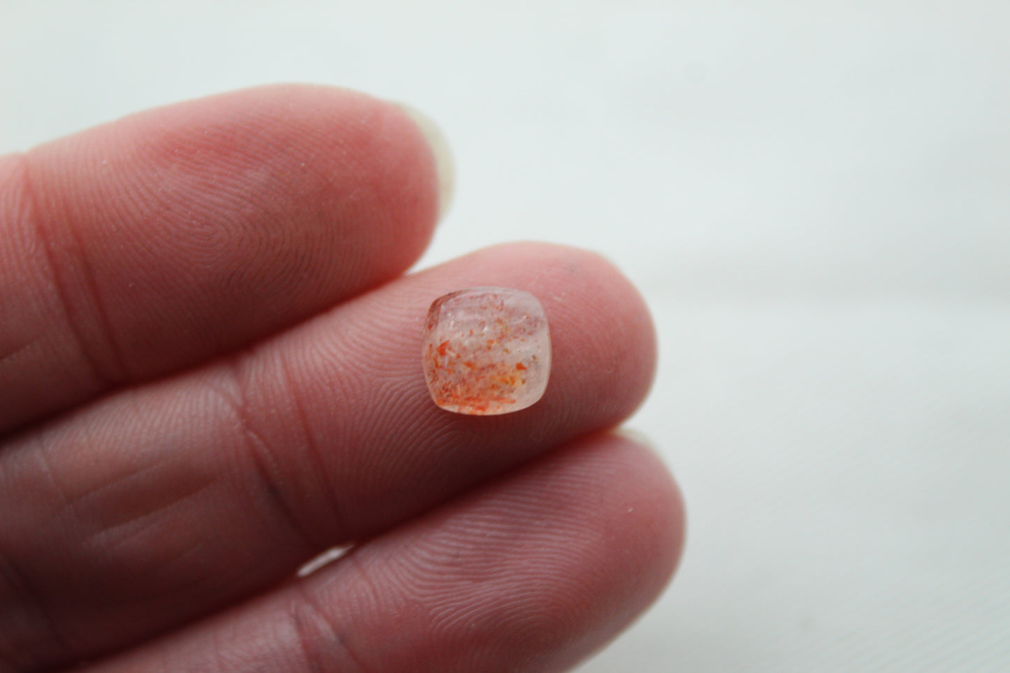<tc>Deux cabochons de sunstone ovales 10x8MM pierres oranges</tc>