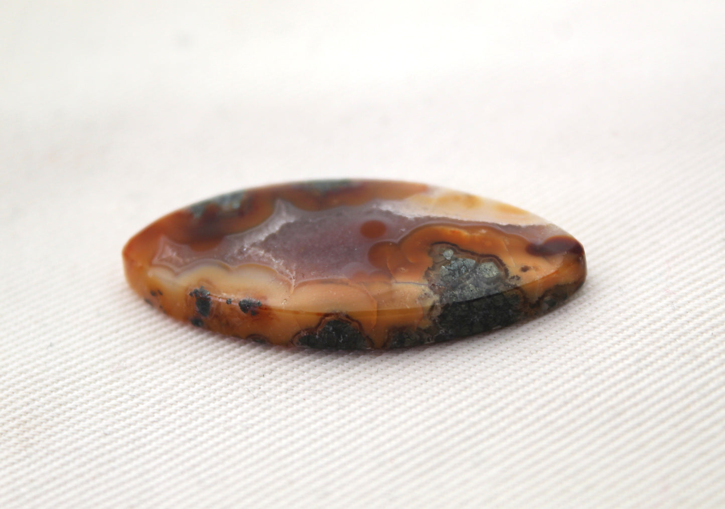 NICE Marcasite in Cabochon Marquise Gemstone DRUZY edge