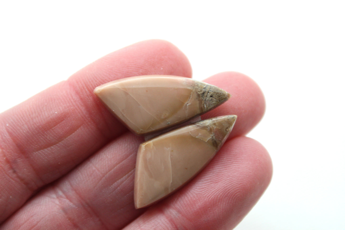 Indonesian Sunset Jasper Pair Cabochons Gemstone natural