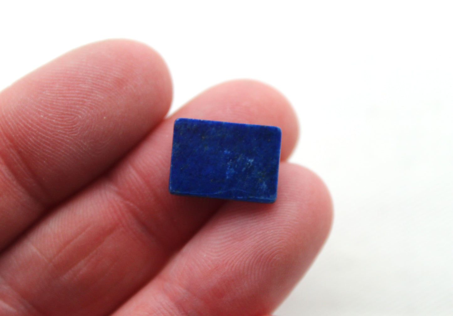 DEUX Lapis lazuli Cabochon Plat Bleu Pierres Précieuses 10x14MM