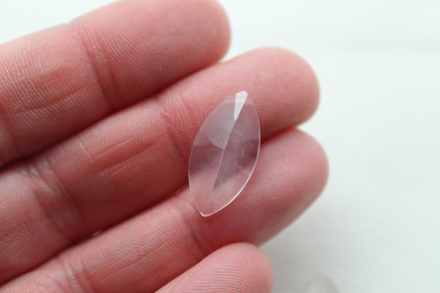 <tc>Paire de cabochons Quartz Rose Pierres rondes 8MM</tc>