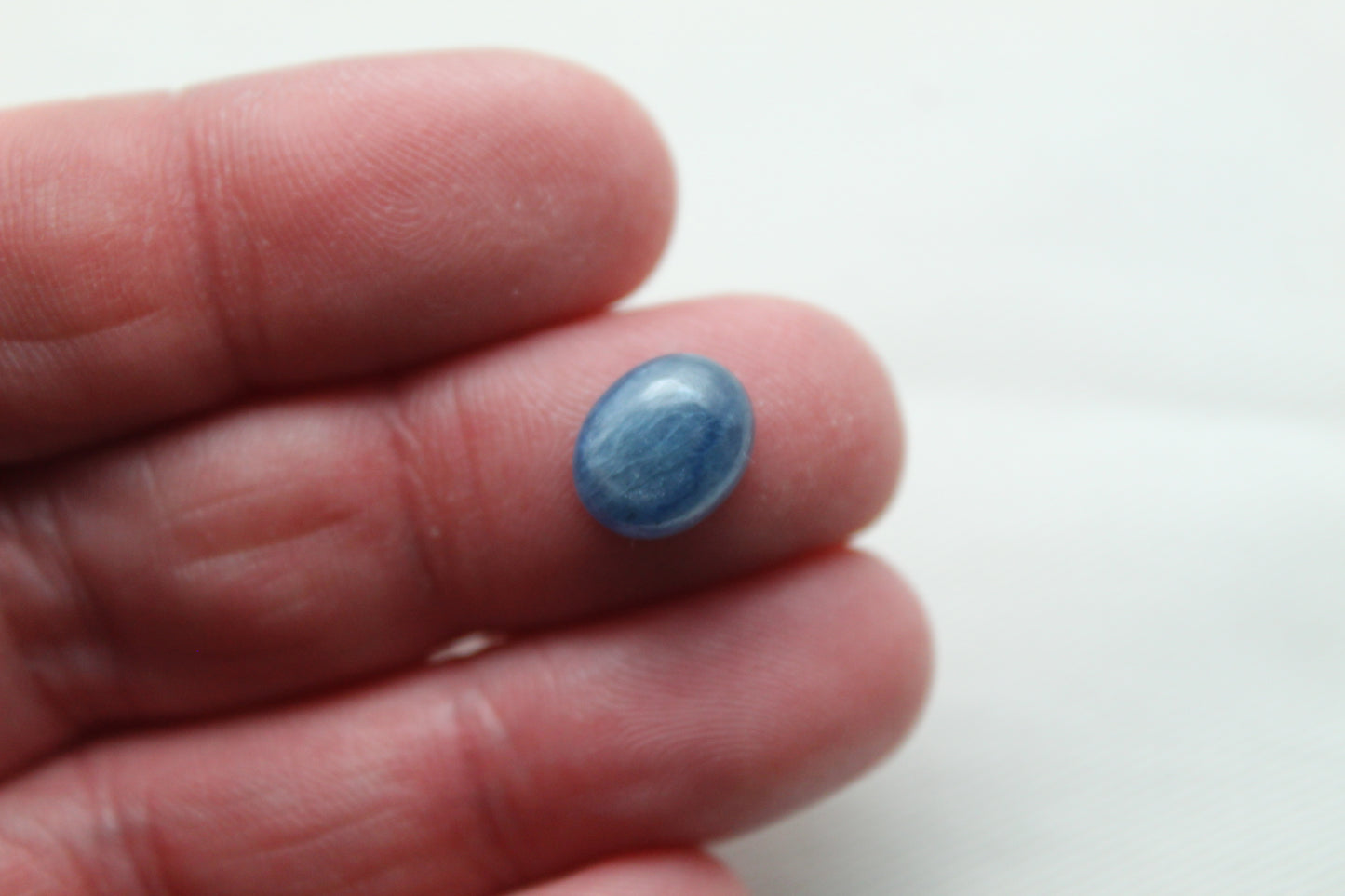 DEUX Cabochons Kyanite Carré 8MM pierre bleue