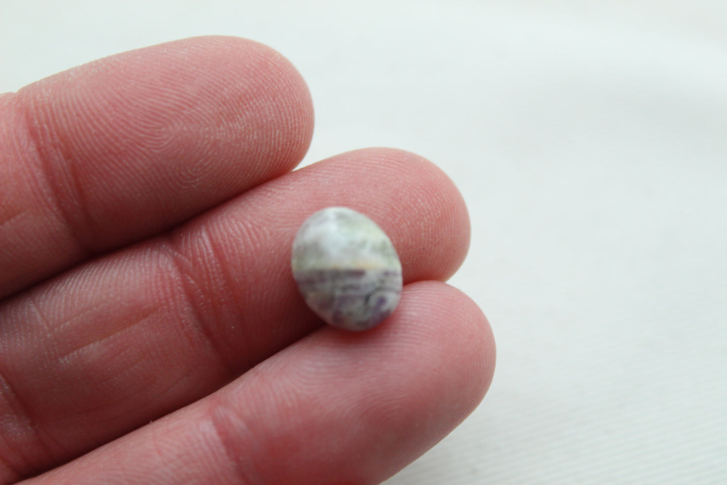 FOUR amethyst Chevron oval cabochons 9X11MM