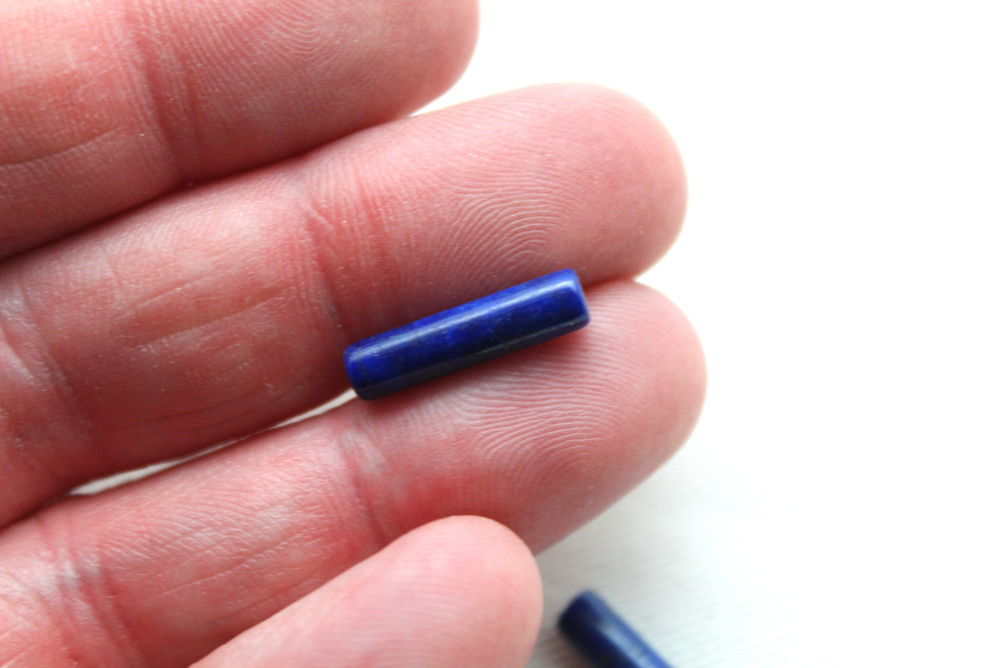 THREE Lapis Lazuli cabochons Gemstones long 17x4MM