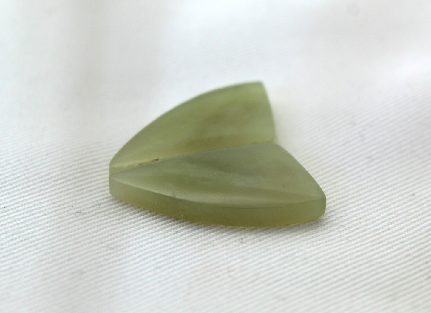 Vesuvianite Cabochon Pair Gemstone light green