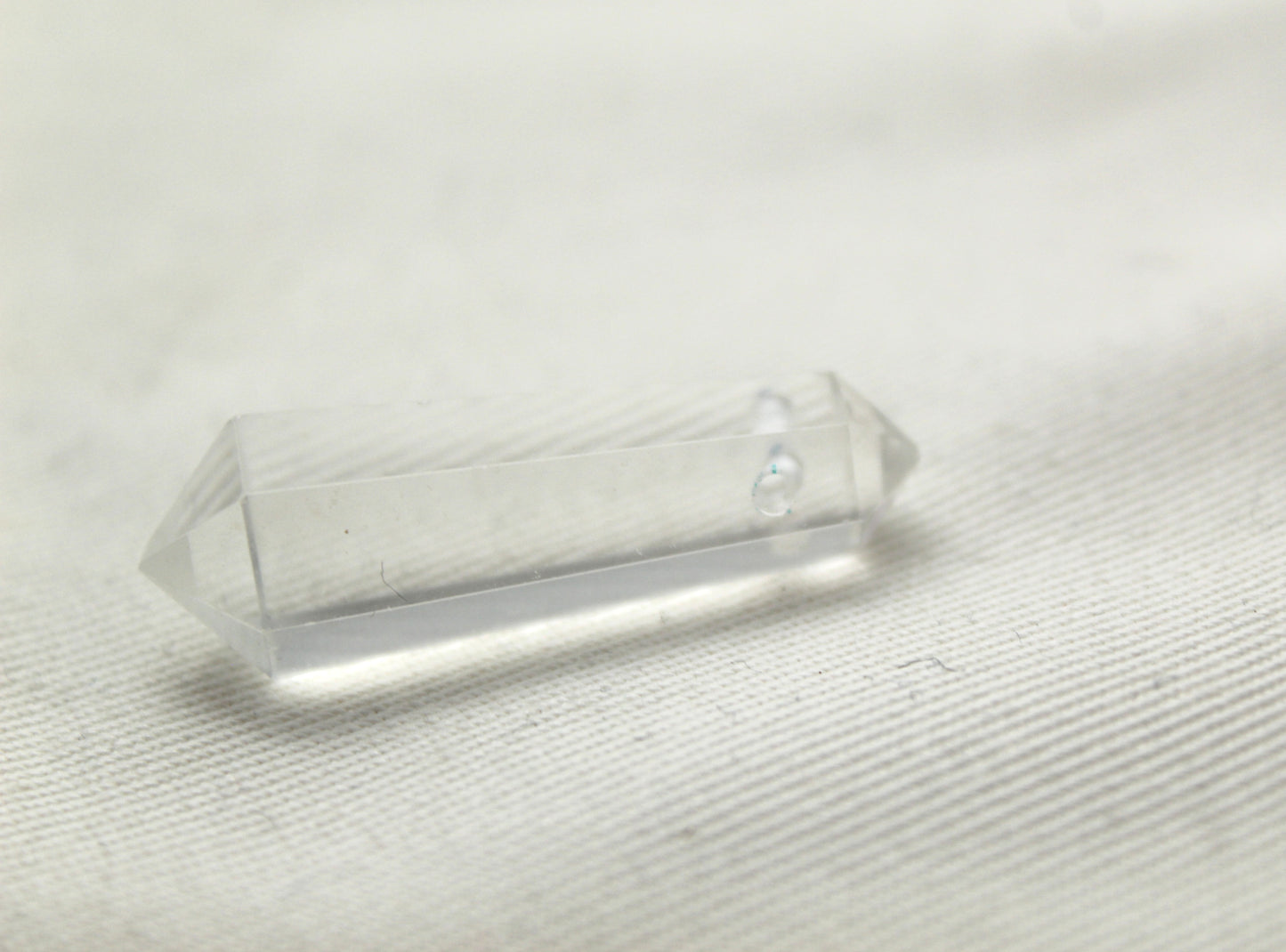 Crystal Quartz double point Tower gemstone pendant size DRILLED