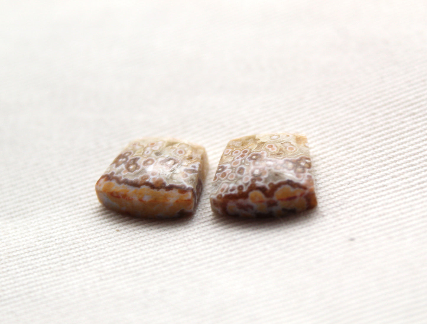 SMALL River Jasper Cabochon Pair Gemstone