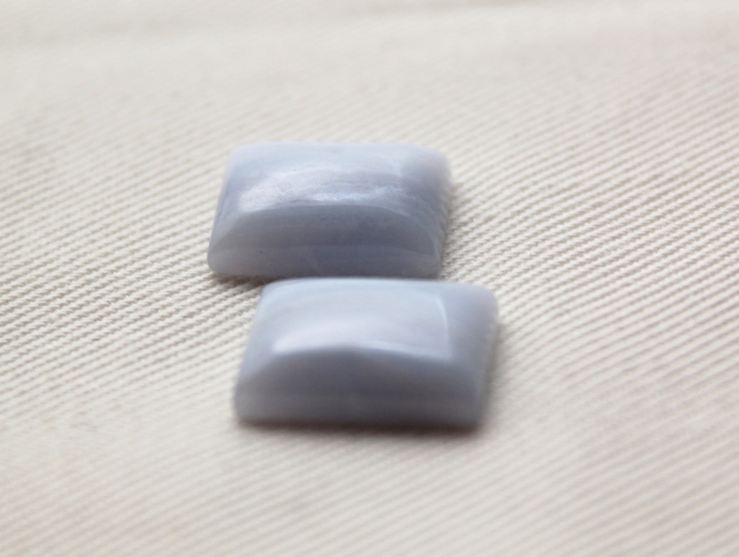 Lot de QUATRE Bleu dentelle Agate Balles Pierres précieuses bleu clair