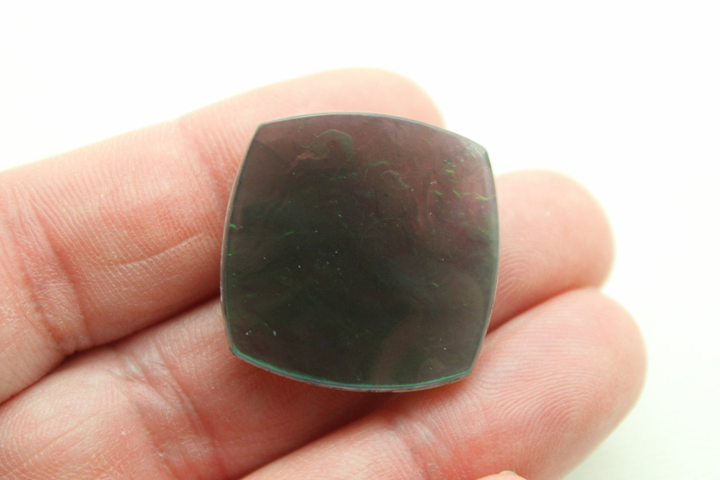 Indonesian Agate Plume DOUBLET Cabochon Gemstone square cushion 25MM