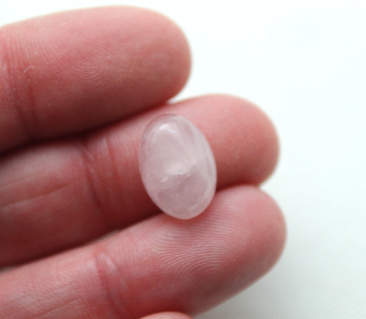 <tc>Paire de cabochons Quartz Rose Pierres rondes 8MM</tc>