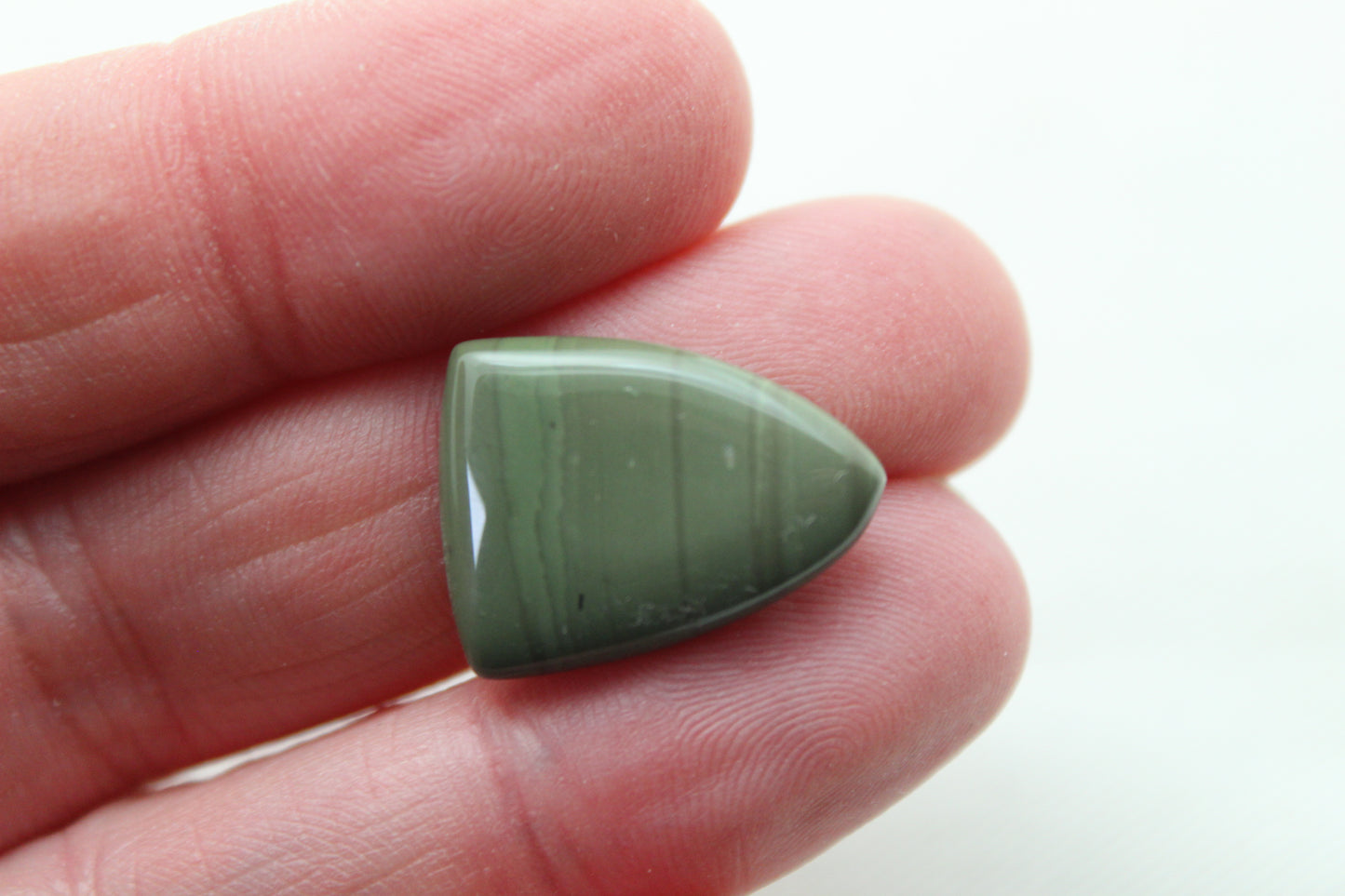 ONE Wild Horse Picture Jasper cabochons 15 x 20 MM Gemstone green - LAST ONE