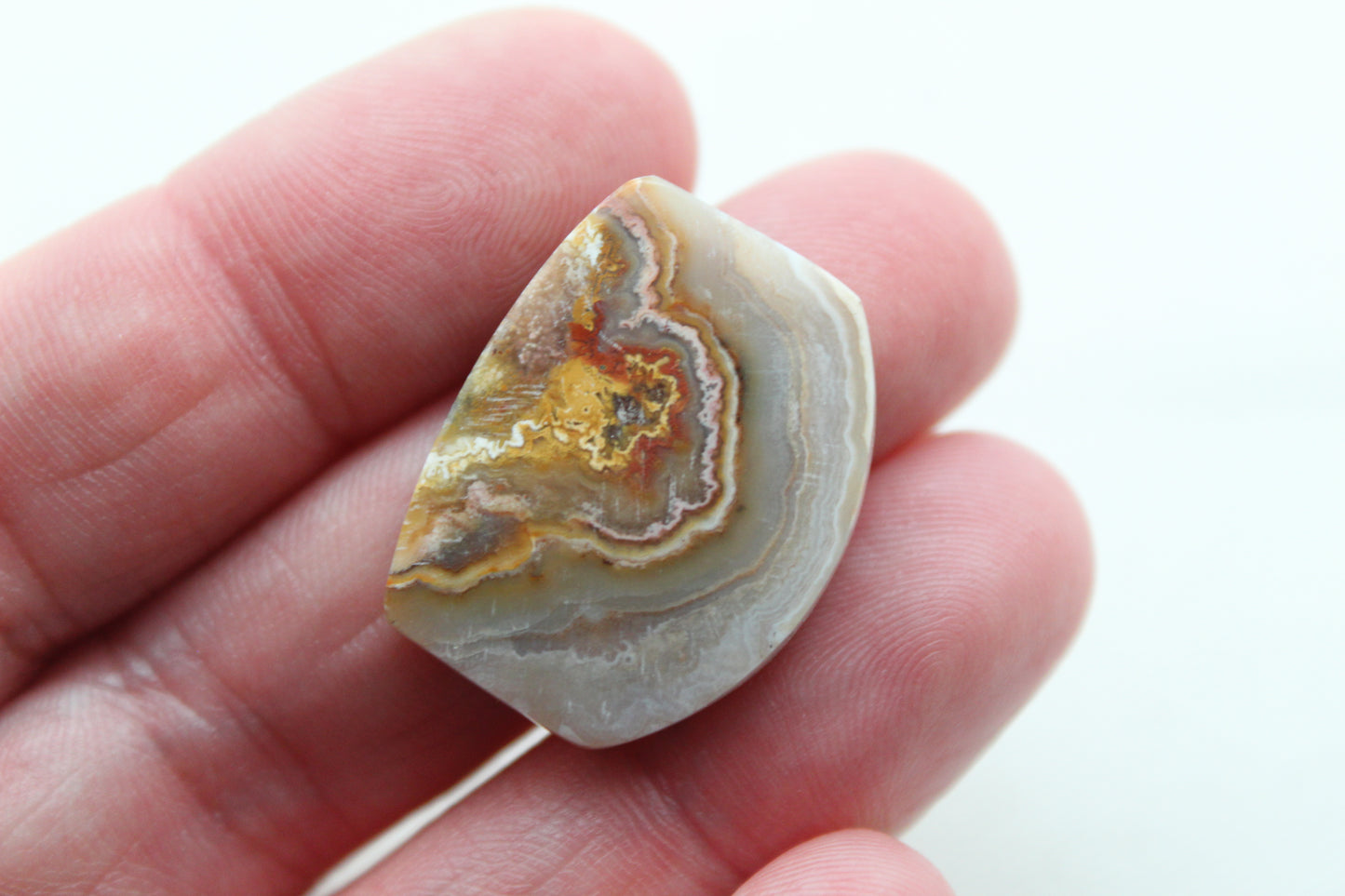 NICE Indonesian Lace Agate Cabochon Gemstone