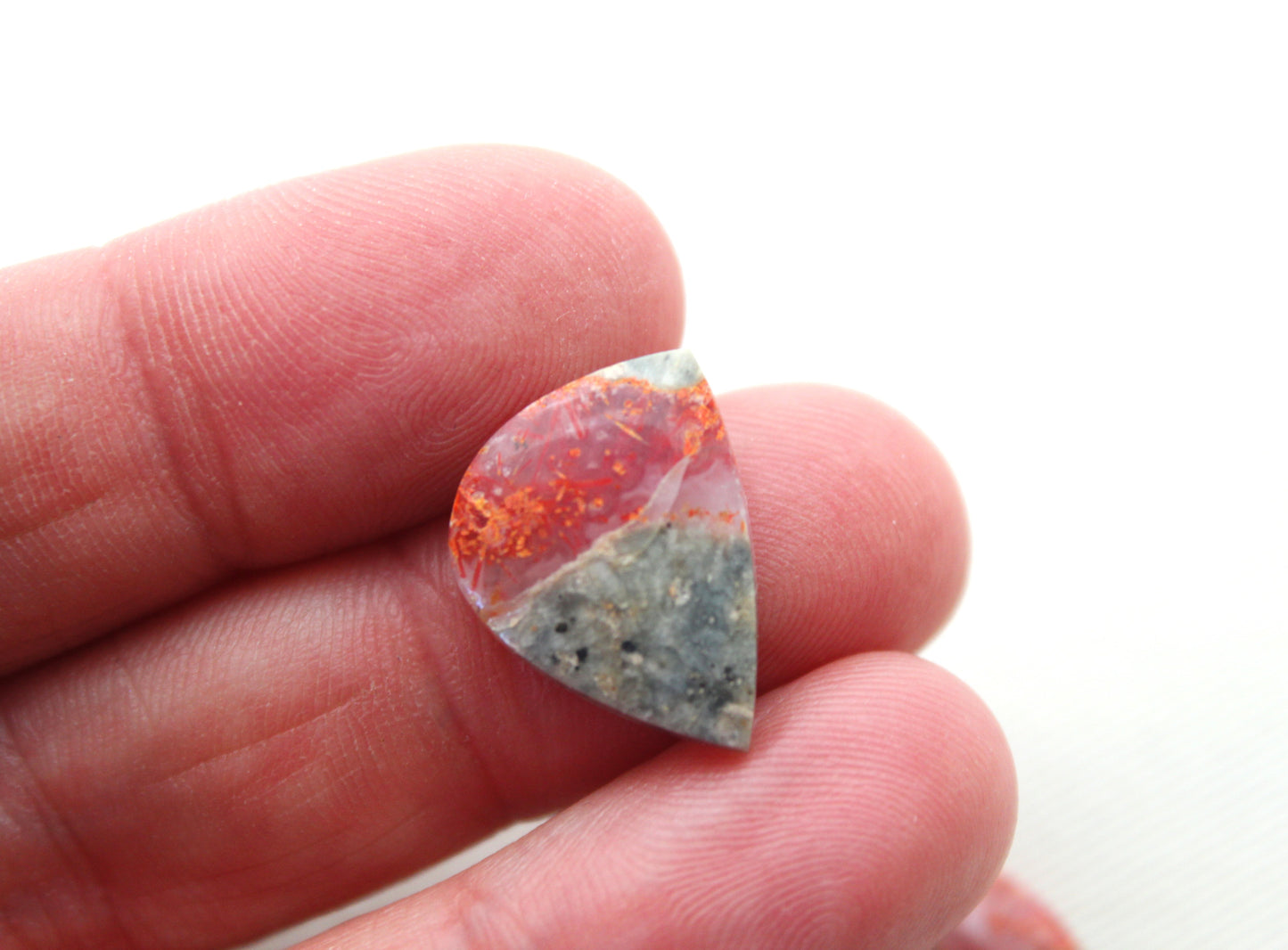Small pair Lava Flow Jasper cabochon Gemstone freeform
