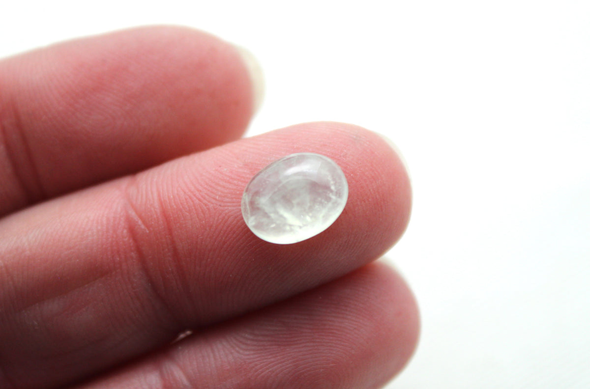 TWO prehnite cabochons Gemstones Oval 8x10MM