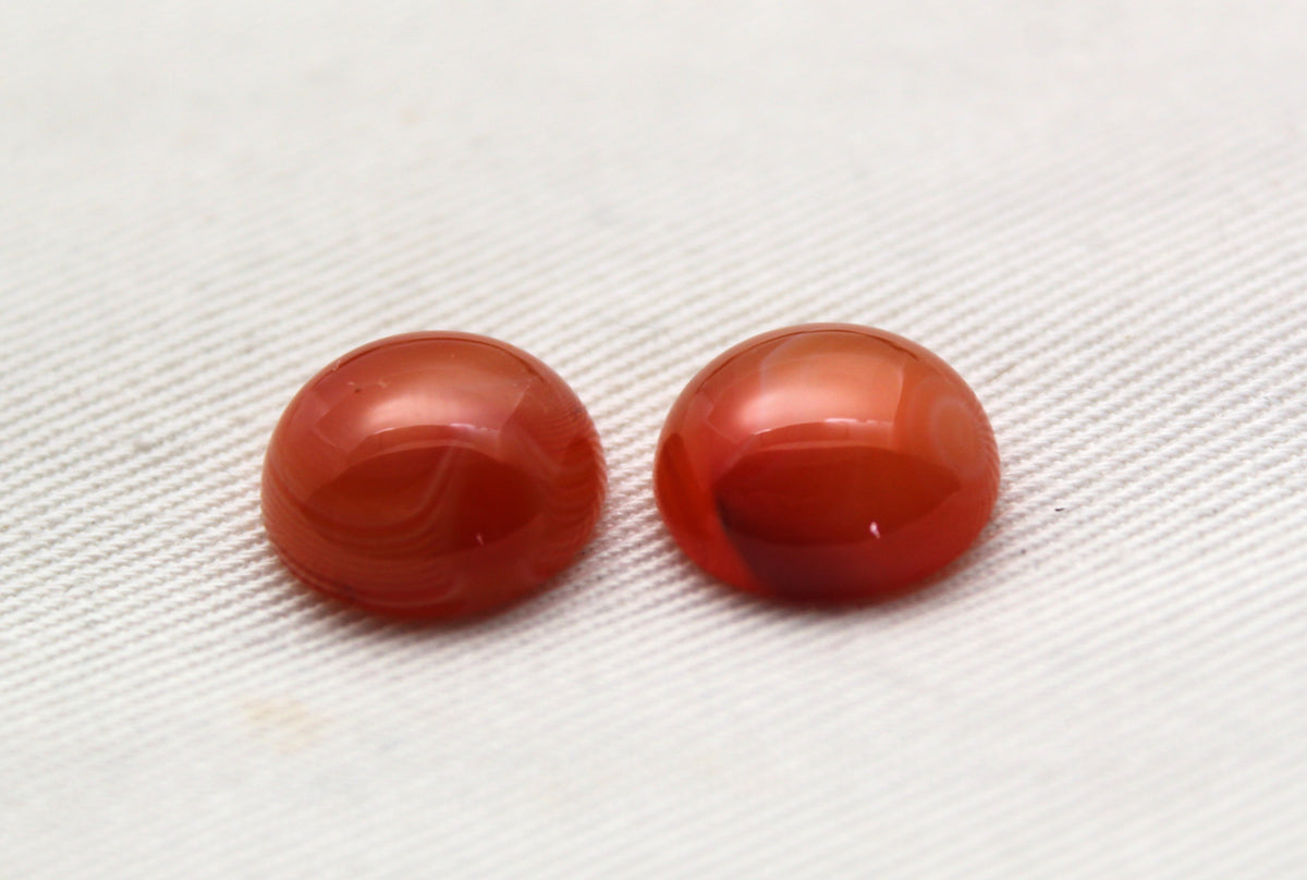 Cabochon Agate rouge Pierre gemme ronde dôme haut 20 MM
