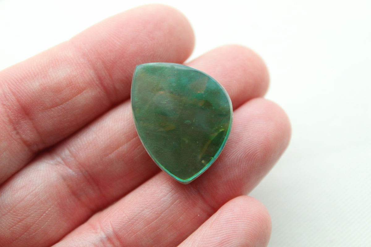 Indonesian Agate Plume DOUBLET Cabochon Gemstone