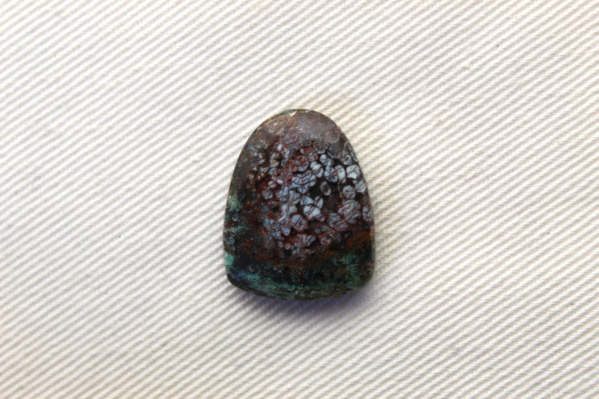 Small Chrysocolla Copper cabochon gemstone natural