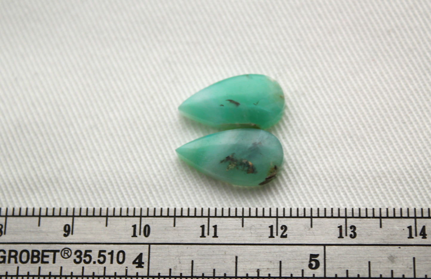 Fossil Palmwood Pair Cabochon Gemstone with druzy pockets Oval