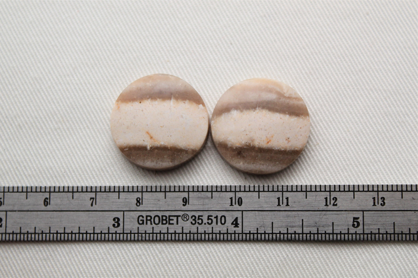 Fossil Palmwood Pair Cabochon Gemstone with druzy pockets Oval