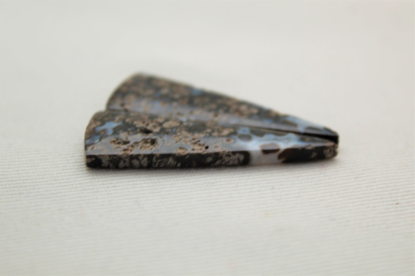 Fossil Palmwood Pair Cabochon Gemstone with druzy pockets Oval