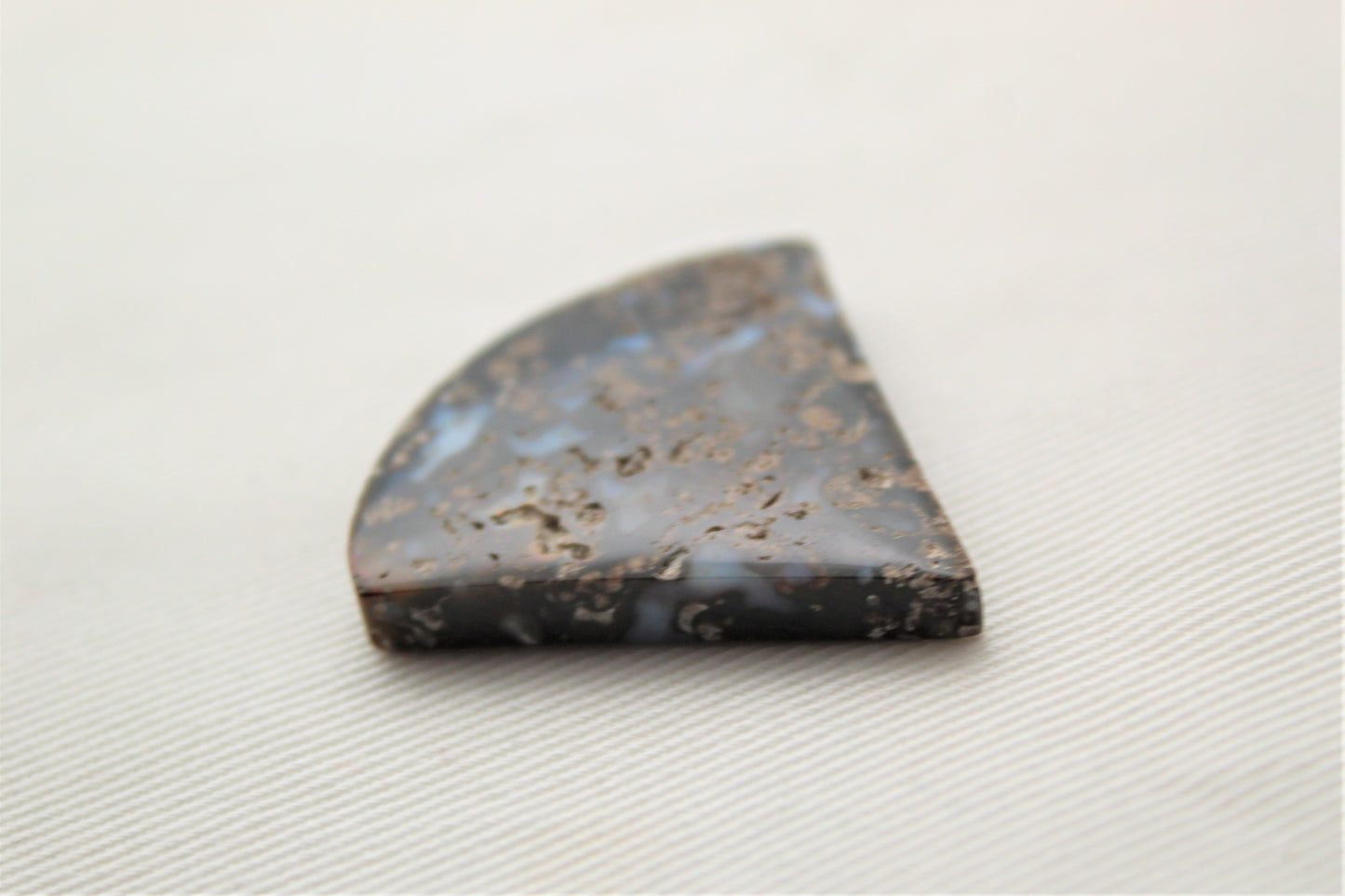 Plume Black Agate Cabochon Gemstone