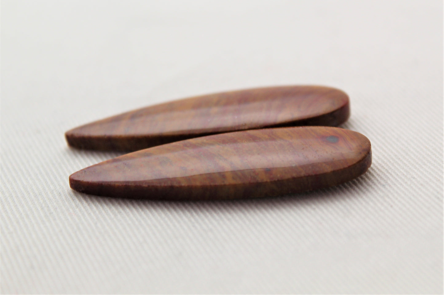 Red Jasper Cabochon Pair Teardrop