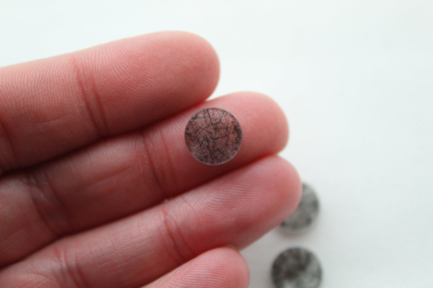 Fossil Palmwood Pair Cabochon Gemstone with druzy pockets Oval