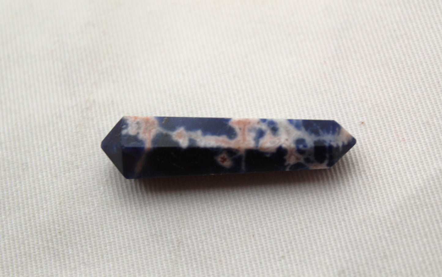 Sodalite double point Tower gemstone pendant size UNDRILLED