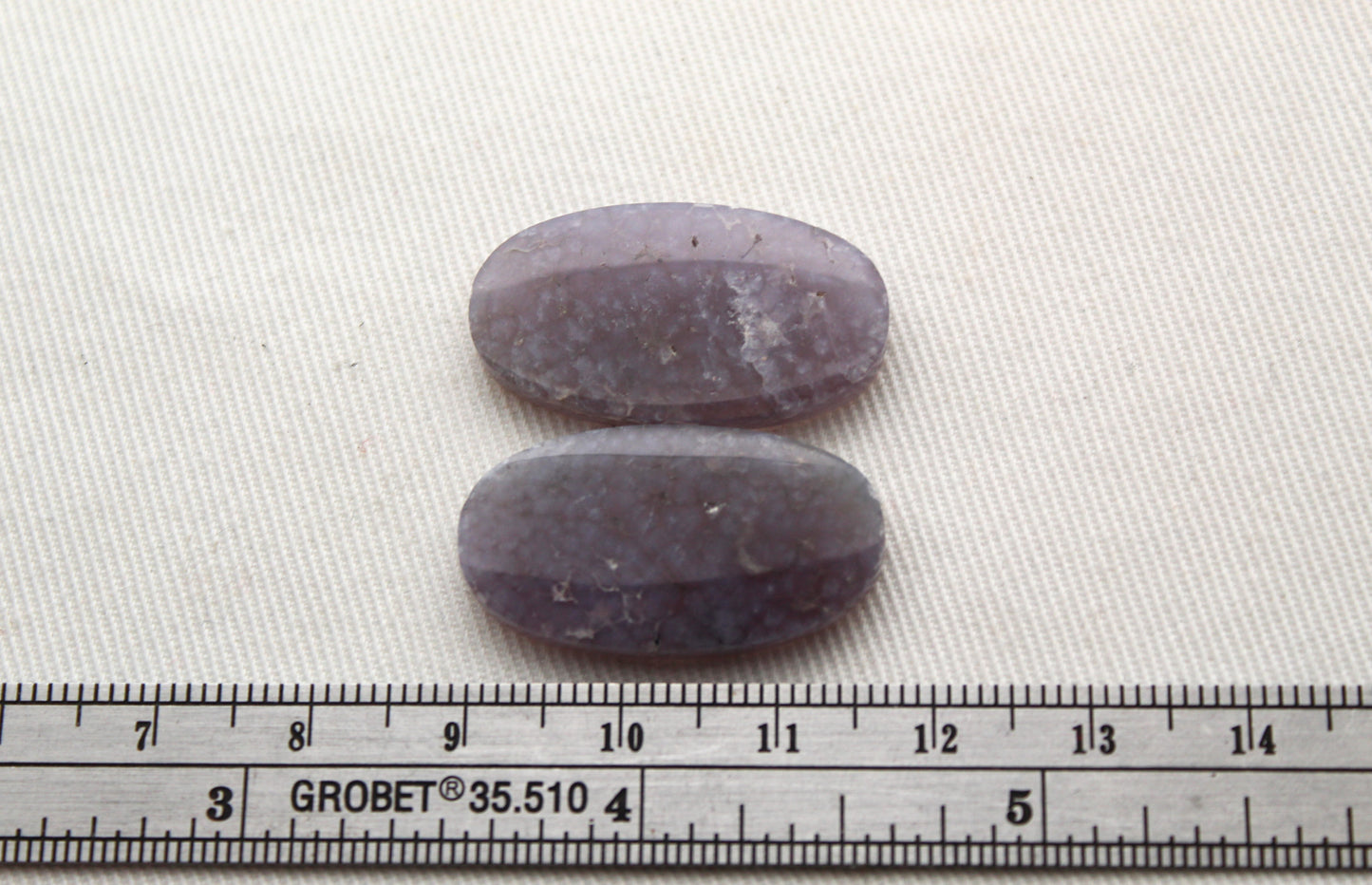 Fossil Palmwood Pair Cabochon Gemstone with druzy pockets Oval
