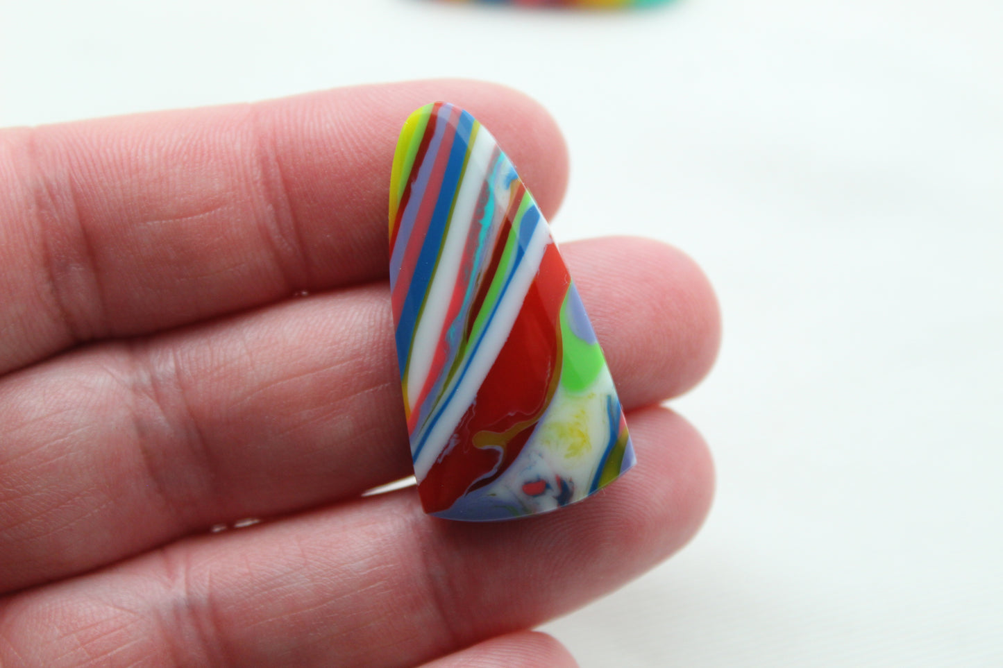 Surfite Cabochon Pair multicolors