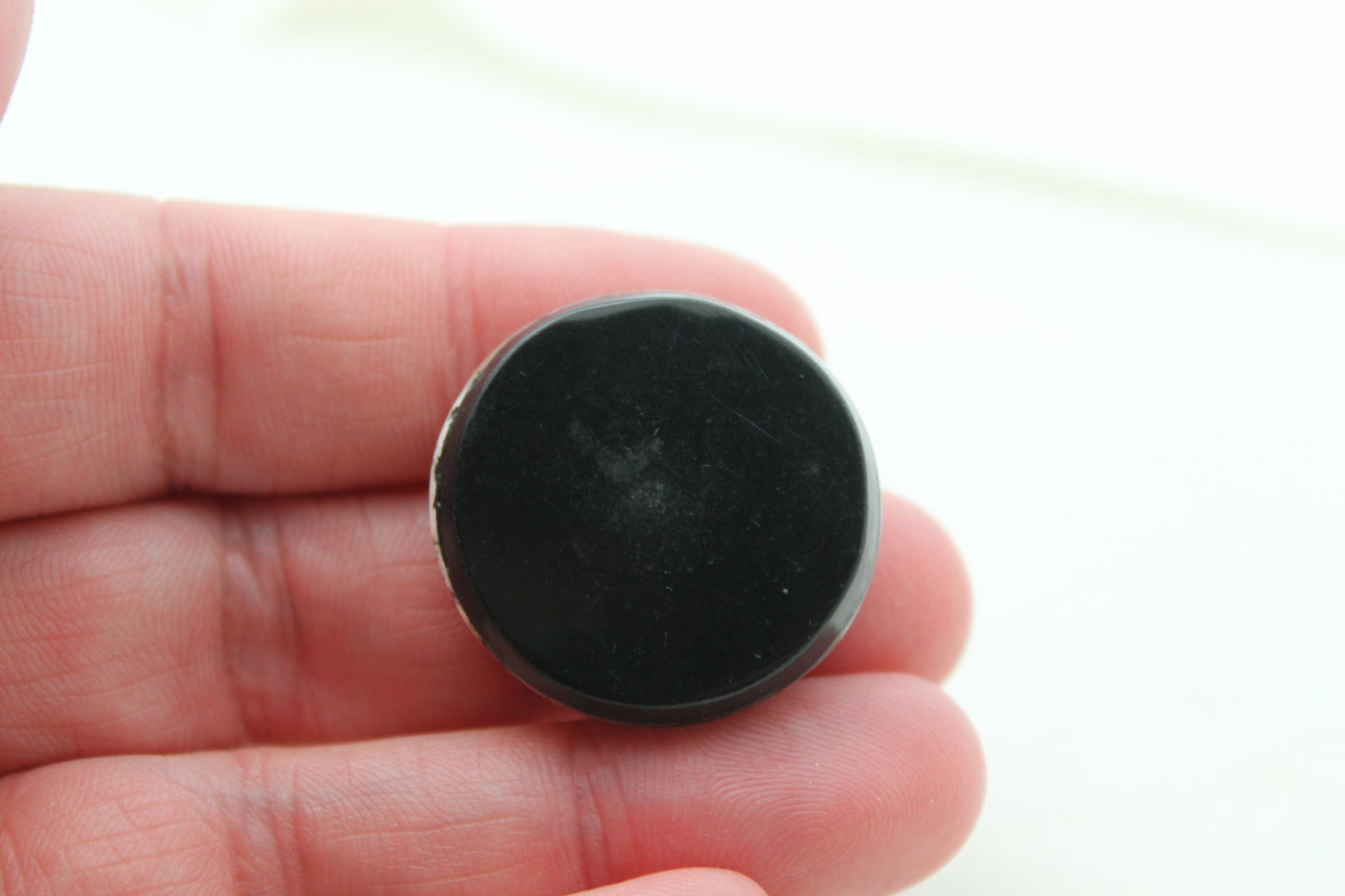 Indonesian Agate Plume DOUBLET Cabochon Gemstone round 28MM
