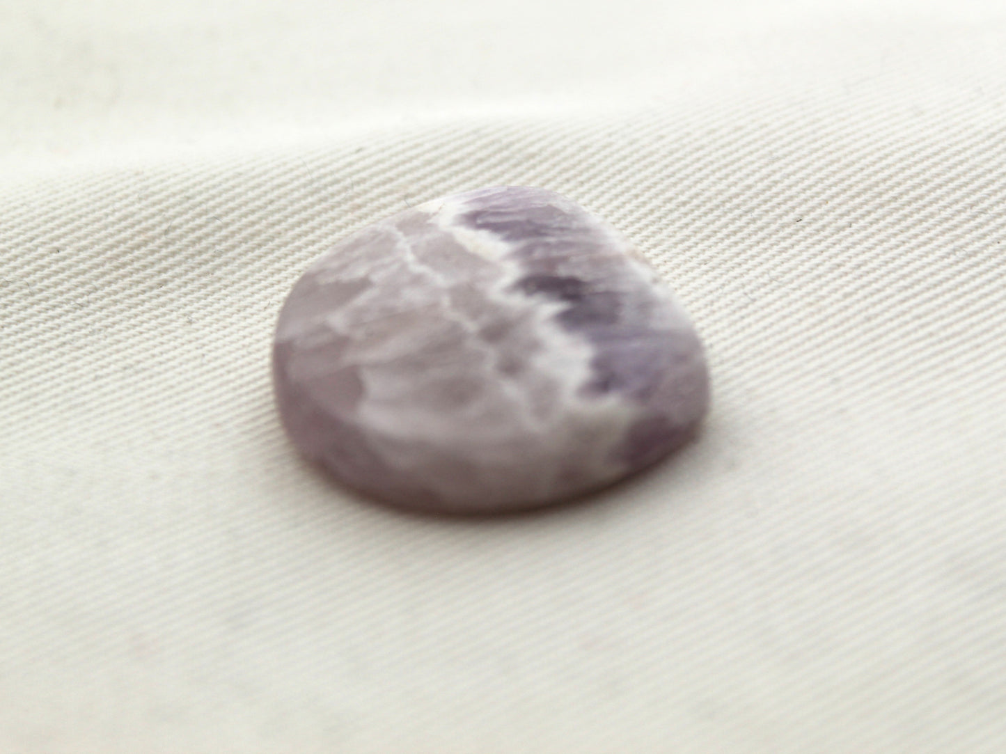 Amethyst Chevron gemstone cabochon Freeform