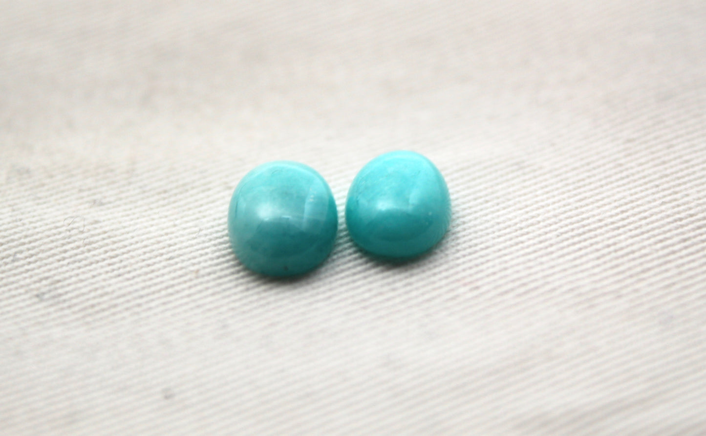TWO Amazonite Cabochon oval gemstone 8x12MM