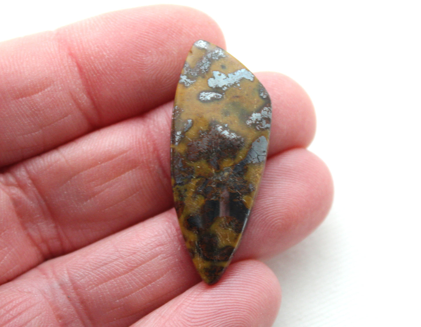 Yellow Jasper cabochons pair Gemstone