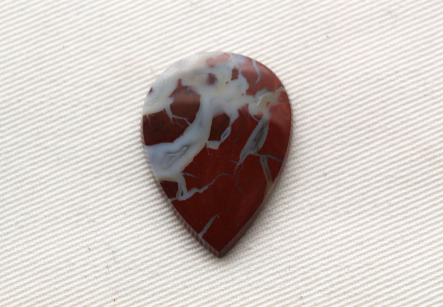 Brecciated Jasper cabochon Gemstone red Teardrop