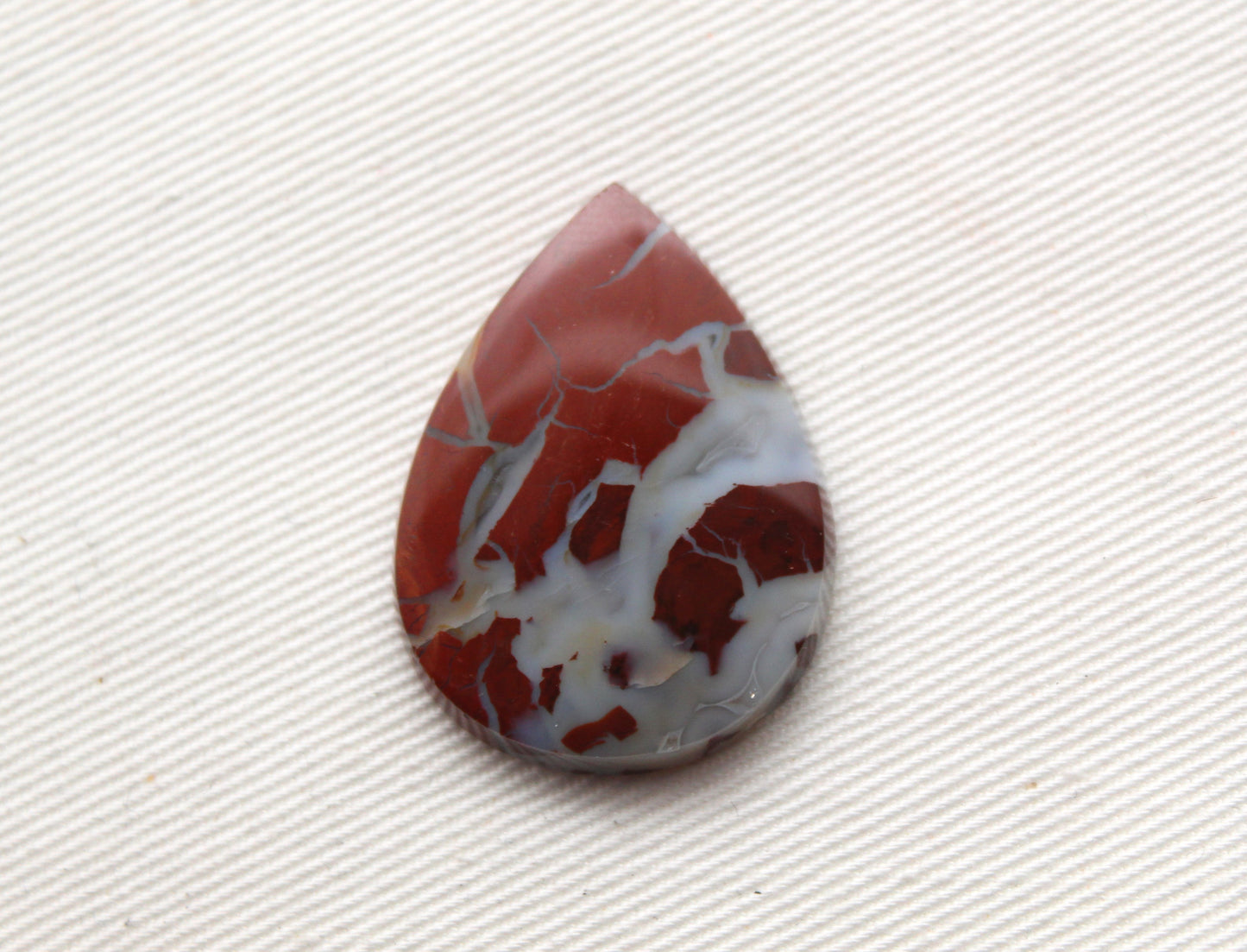 Brecciated Jasper cabochon Gemstone red Teardrop