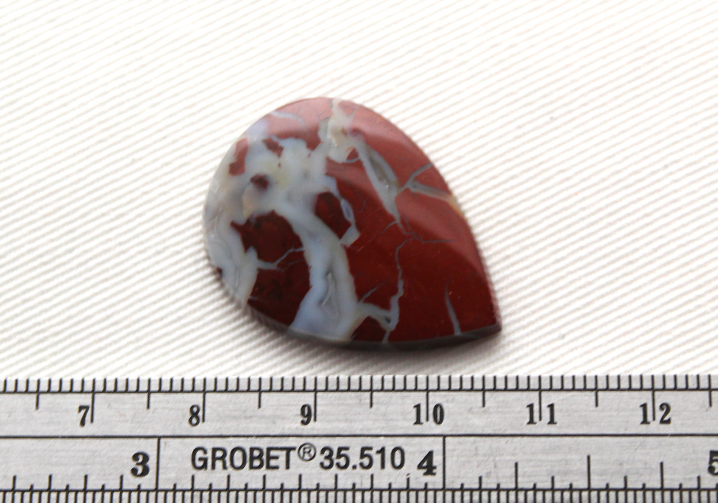 Brecciated Jasper cabochon Gemstone red Teardrop