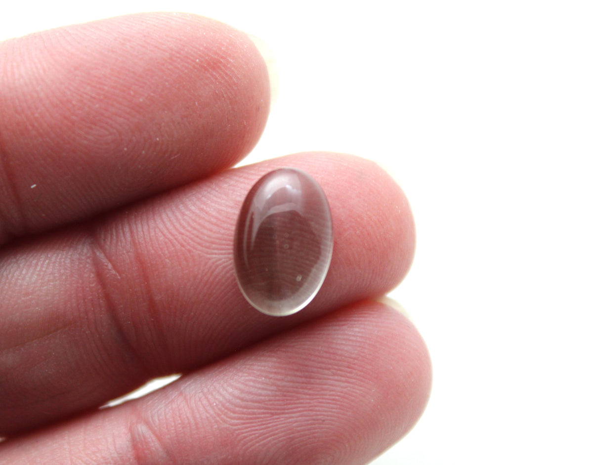 Lot de QUATRE Quartz Fumé Cabochon Gemme Ovale 12x8MM