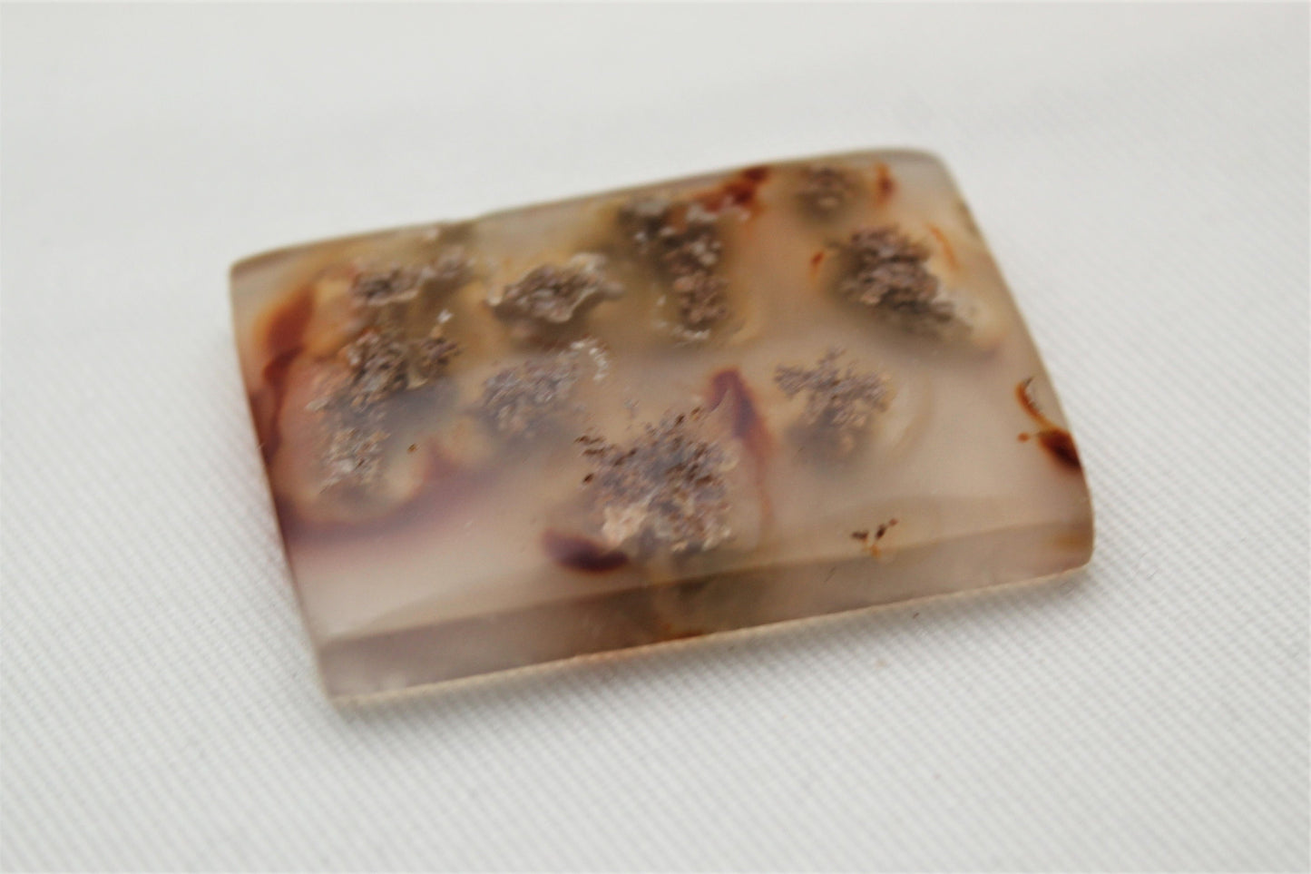 Indonesian Agate Cabochon rectangle natural gemstone
