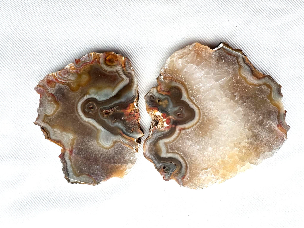 TWO Sumatra Agate Natural Stone Slabs