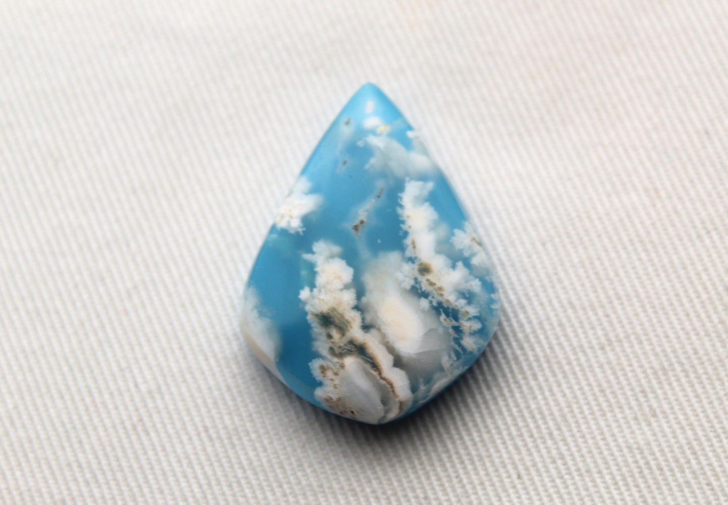 <tc>Agate Plume DOUBLET Cabochon goutte</tc>