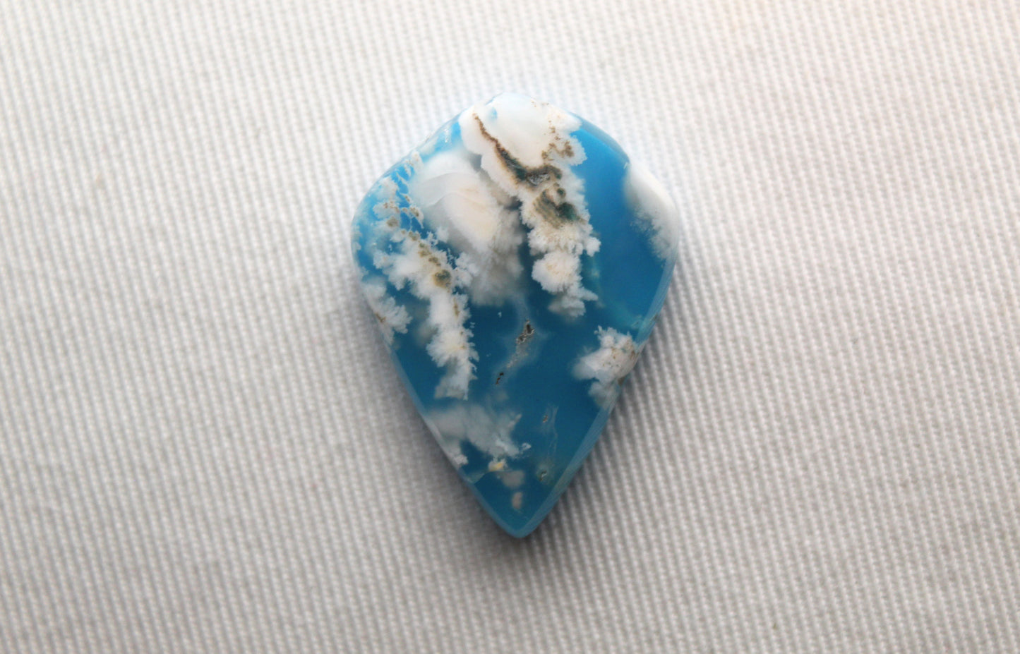 <tc>Agate Plume DOUBLET Cabochon goutte</tc>