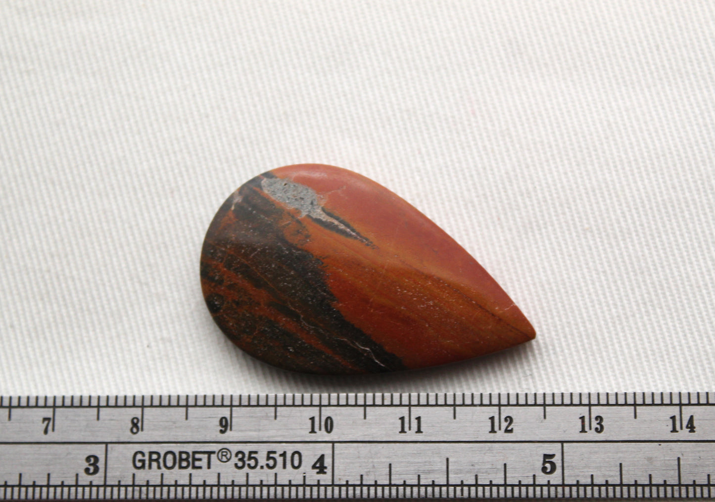 Australian Jasper Cabochons orange gray Teardrop