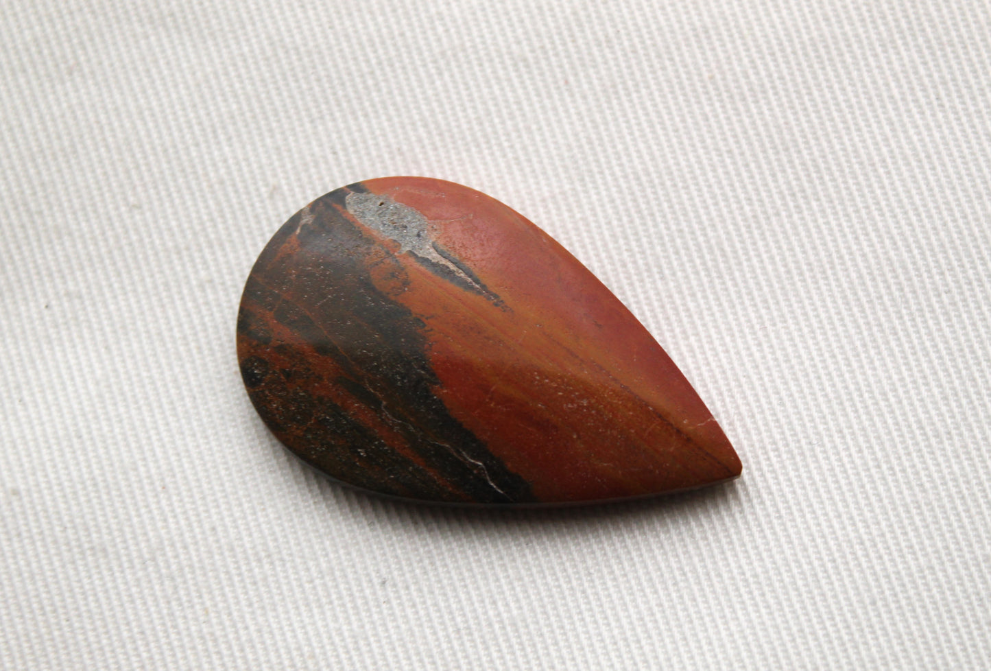 Australian Jasper Cabochons orange gray Teardrop