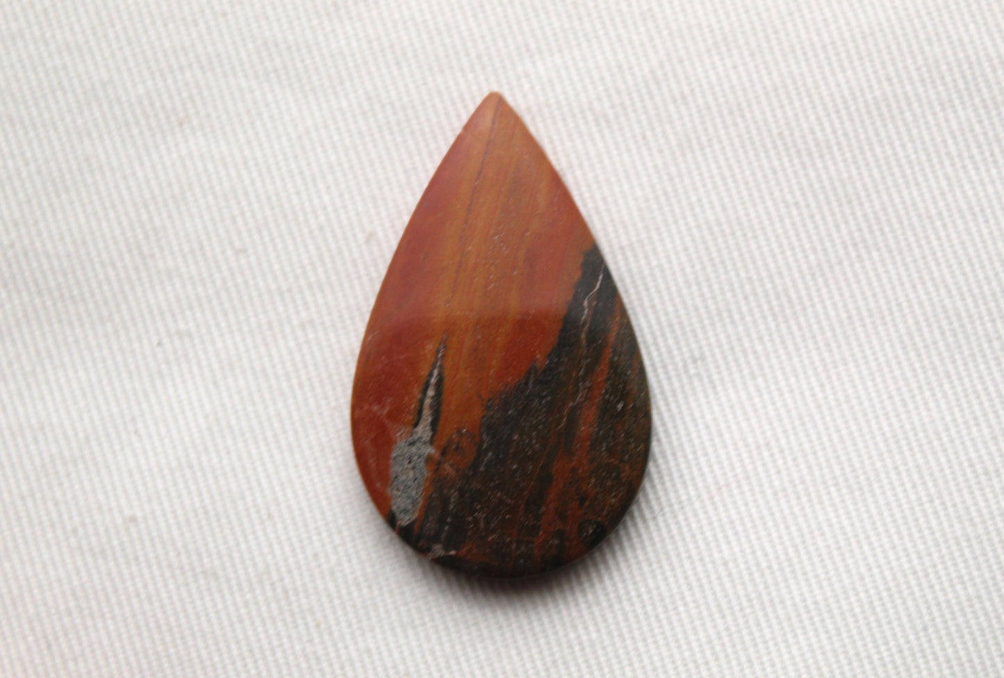 Australian Jasper Cabochons orange gray Teardrop